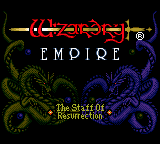 Wizardry Empire - Staff of Resurrection (English Translation) Title Screen